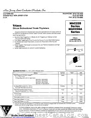 MAC228A7 datasheet pdf New Jersey Semiconductor