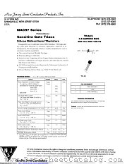 MAC97A7 datasheet pdf New Jersey Semiconductor