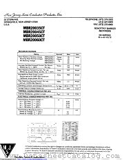 MBR20050 datasheet pdf New Jersey Semiconductor