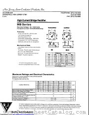 MB81256 datasheet pdf New Jersey Semiconductor