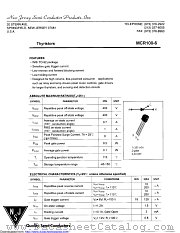 MCR100-6 datasheet pdf New Jersey Semiconductor