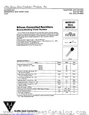 MCR104 datasheet pdf New Jersey Semiconductor