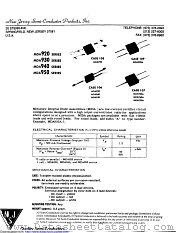 MDA920 datasheet pdf New Jersey Semiconductor