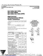 MJ11032 datasheet pdf New Jersey Semiconductor