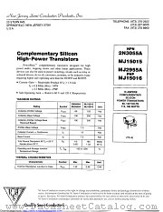 MJ15016G datasheet pdf New Jersey Semiconductor