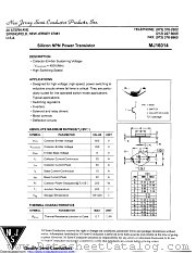MJ16014 datasheet pdf New Jersey Semiconductor