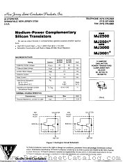 MJ2500 datasheet pdf New Jersey Semiconductor