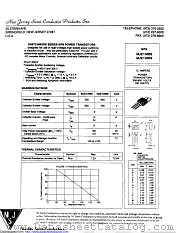 MJE13009A datasheet pdf New Jersey Semiconductor