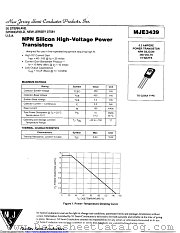 MJE3439 datasheet pdf New Jersey Semiconductor