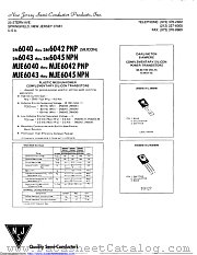 MJE6044 datasheet pdf New Jersey Semiconductor
