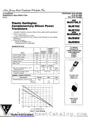MJE801T datasheet pdf New Jersey Semiconductor
