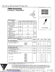 MPF930 datasheet pdf New Jersey Semiconductor