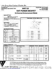 MRF138 datasheet pdf New Jersey Semiconductor