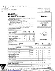 MRF327 datasheet pdf New Jersey Semiconductor