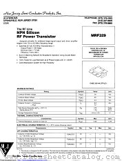 MRF329 datasheet pdf New Jersey Semiconductor
