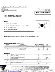 MRF581A datasheet pdf New Jersey Semiconductor