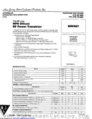 MRF897 datasheet pdf New Jersey Semiconductor
