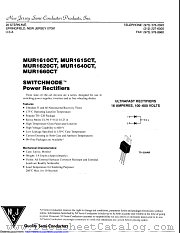 MUR1630CT datasheet pdf New Jersey Semiconductor