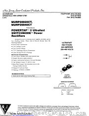 MURP20040 datasheet pdf New Jersey Semiconductor