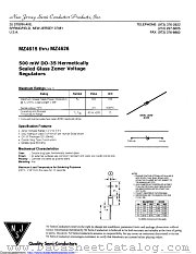 MZ4626 datasheet pdf New Jersey Semiconductor