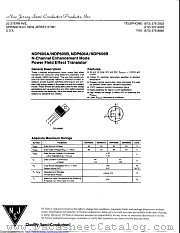 NDP605A datasheet pdf New Jersey Semiconductor