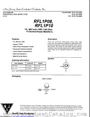 RFL1P08 datasheet pdf New Jersey Semiconductor