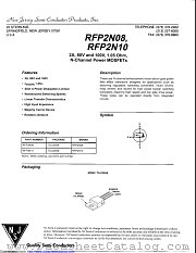 RFP2N08 datasheet pdf New Jersey Semiconductor