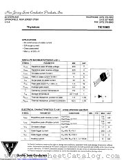 TIC106D datasheet pdf New Jersey Semiconductor