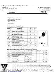 TIC116D datasheet pdf New Jersey Semiconductor