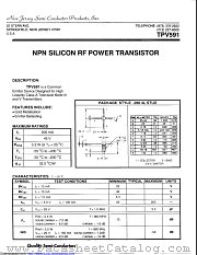 TPV591 datasheet pdf New Jersey Semiconductor