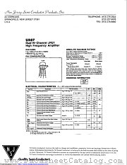 U257 datasheet pdf New Jersey Semiconductor