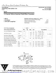 U311 datasheet pdf New Jersey Semiconductor