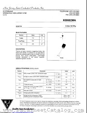 X00602MA datasheet pdf New Jersey Semiconductor