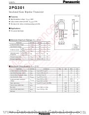 2PG301 datasheet pdf Panasonic