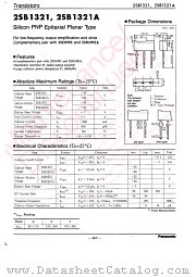 2SB1321 datasheet pdf Panasonic