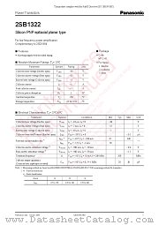 2SB1322 datasheet pdf Panasonic