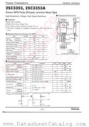 2SC3353 datasheet pdf Panasonic