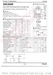 2SC3509 datasheet pdf Panasonic