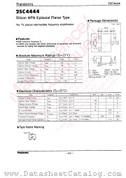 2SC4444 datasheet pdf Panasonic