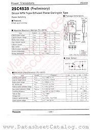 2SC4535 datasheet pdf Panasonic