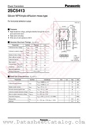 2SC5413 datasheet pdf Panasonic