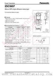 2SC5657 datasheet pdf Panasonic