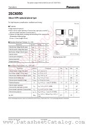 2SC6050 datasheet pdf Panasonic