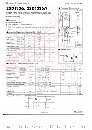 2SD1336 datasheet pdf Panasonic