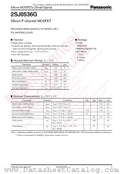 2SJ0536G datasheet pdf Panasonic