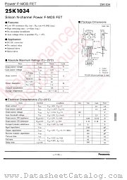 2SK1034 datasheet pdf Panasonic