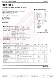 2SK1256 datasheet pdf Panasonic