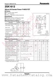 2SK1612 datasheet pdf Panasonic