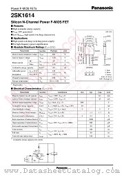 2SK1614 datasheet pdf Panasonic