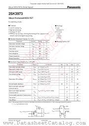 2SK3973 datasheet pdf Panasonic